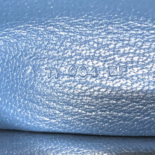 HERMES Long Wallet Purse Shave blue Long wallet Beansufla Women Secondhand Authentic