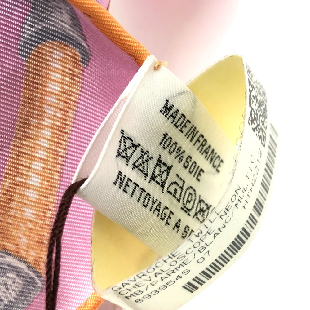 HERMES scarf silk multicolor Chevaloscope Neon Chevaloscope Neon Carre45 Women Used Authentic
