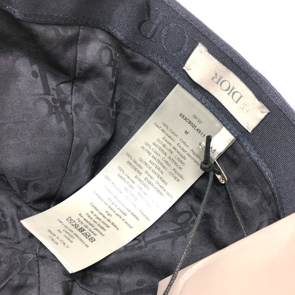 Dior cap 933C902L4511 cotton Navy ATELIER logo embroidery mens M Secondhand Authentic