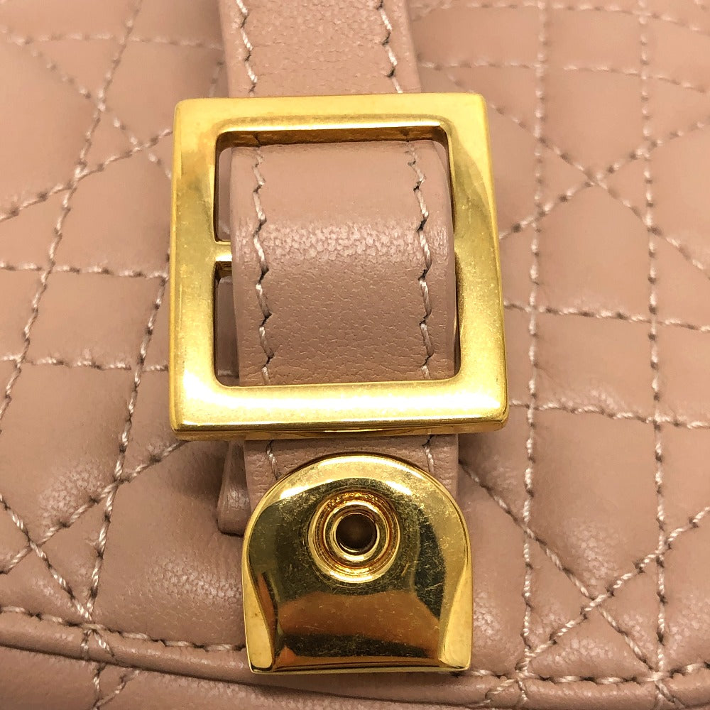 Dior Handbag Lambskin, Canvas pink Dior Travel Small Vanity Vanity Bag Women Used Authentic