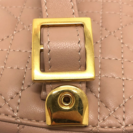 Dior Handbag Lambskin, Canvas pink Dior Travel Small Vanity Vanity Bag Women Used Authentic