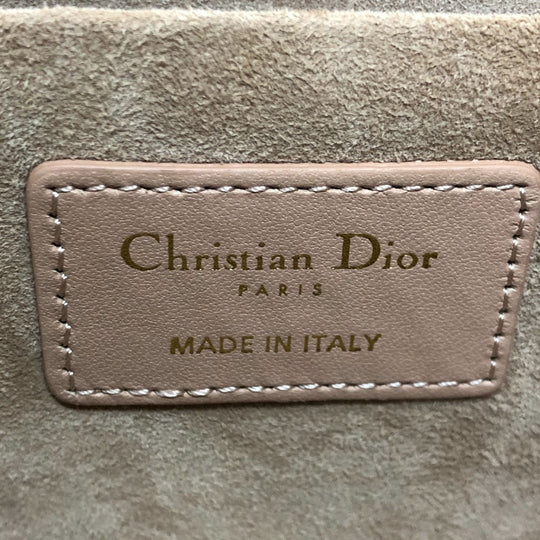 Dior Handbag Lambskin, Canvas pink Dior Travel Small Vanity Vanity Bag Women Used Authentic