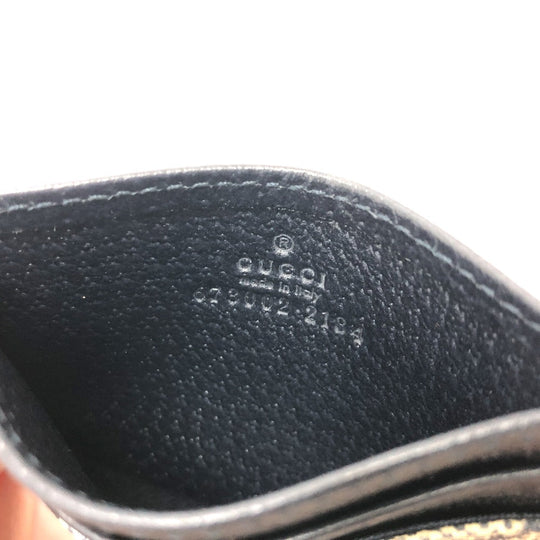 GUCCI Card Case 673002 GG Supreme canvas, leather Navy GG Supreme GG Card Case