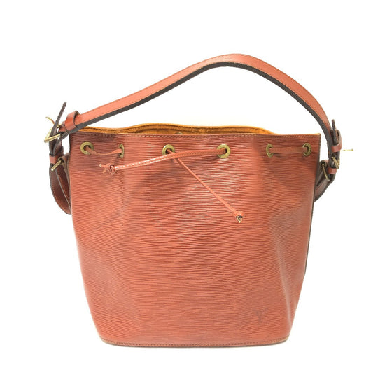 LOUIS VUITTON Shoulder Bag M44103 Epi Leather Brown Epi Petit Noe Women Used Authentic