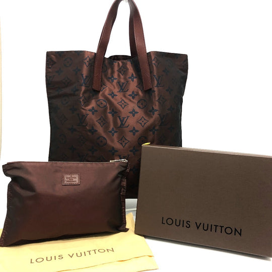 LOUIS VUITTON Shoulder Bag M56710 Nylon Wine red type Monogram hippo escapade