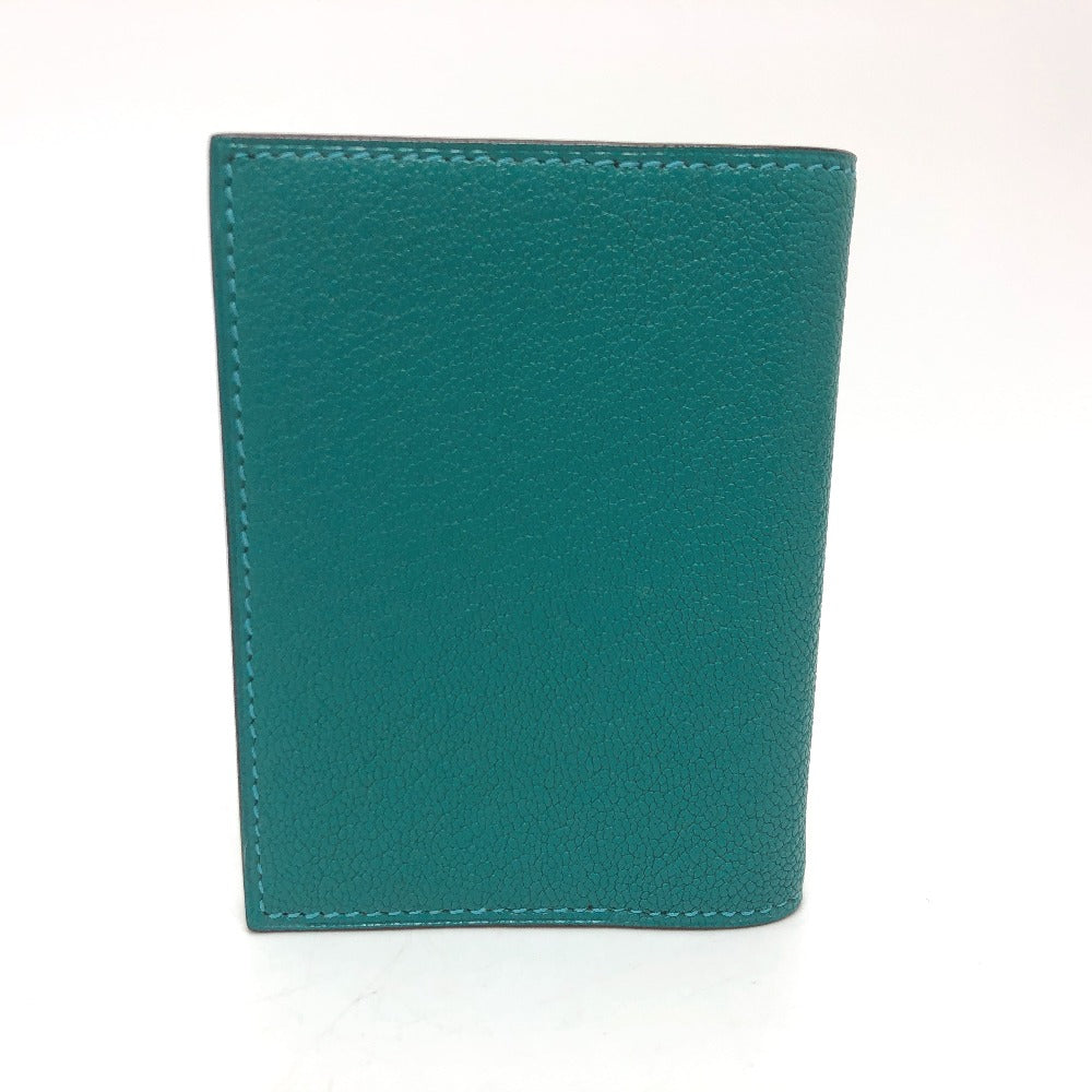 HERMES Notebook cover Epsom blue Notepad Couverture PM Women Used Authentic