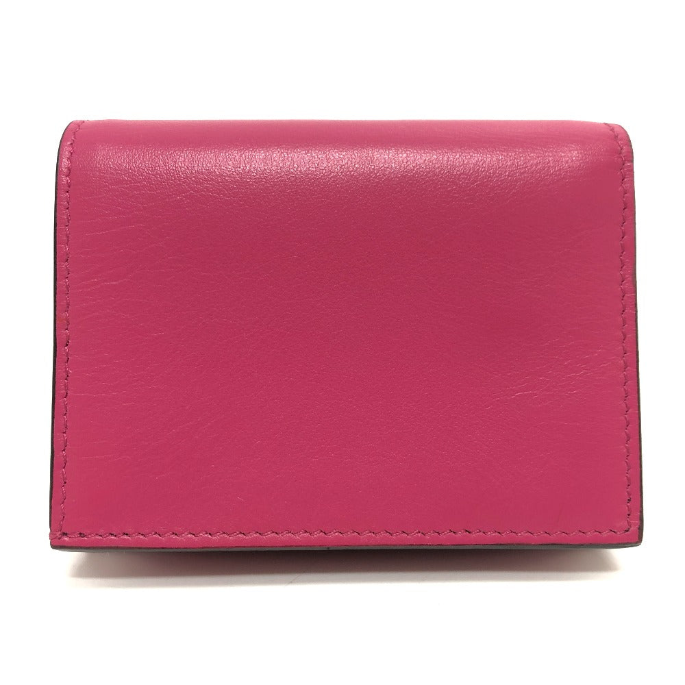 JIMMY CHOO Folded wallet 112274 leather pink HANNE Women Used Authentic