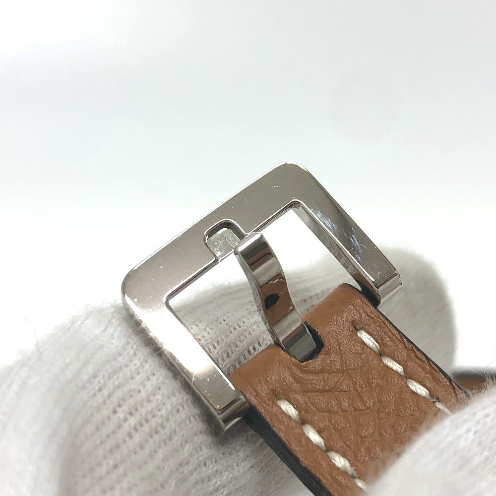 HERMES belt Epsom Brown Belt "Pop H" 15 Women 80 Used Authentic