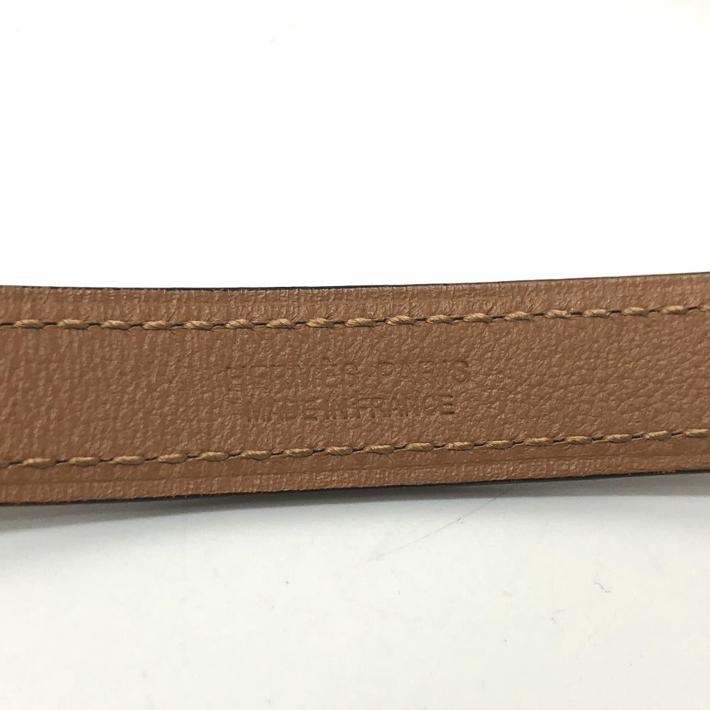 HERMES belt Epsom Brown Belt "Pop H" 15 Women 80 Used Authentic