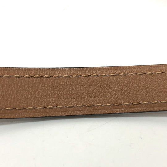 HERMES belt Epsom Brown Belt "Pop H" 15 Women 80 Used Authentic