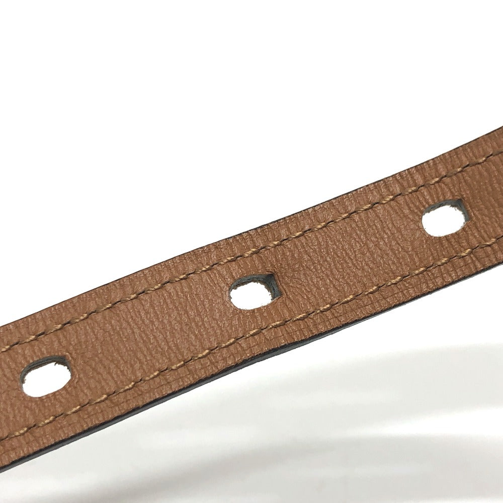 HERMES belt Epsom Brown Belt "Pop H" 15 Women 80 Used Authentic