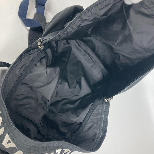 BALENCIAGA Backpack 507460 Nylon black By color Wheel logo mens Used Authentic