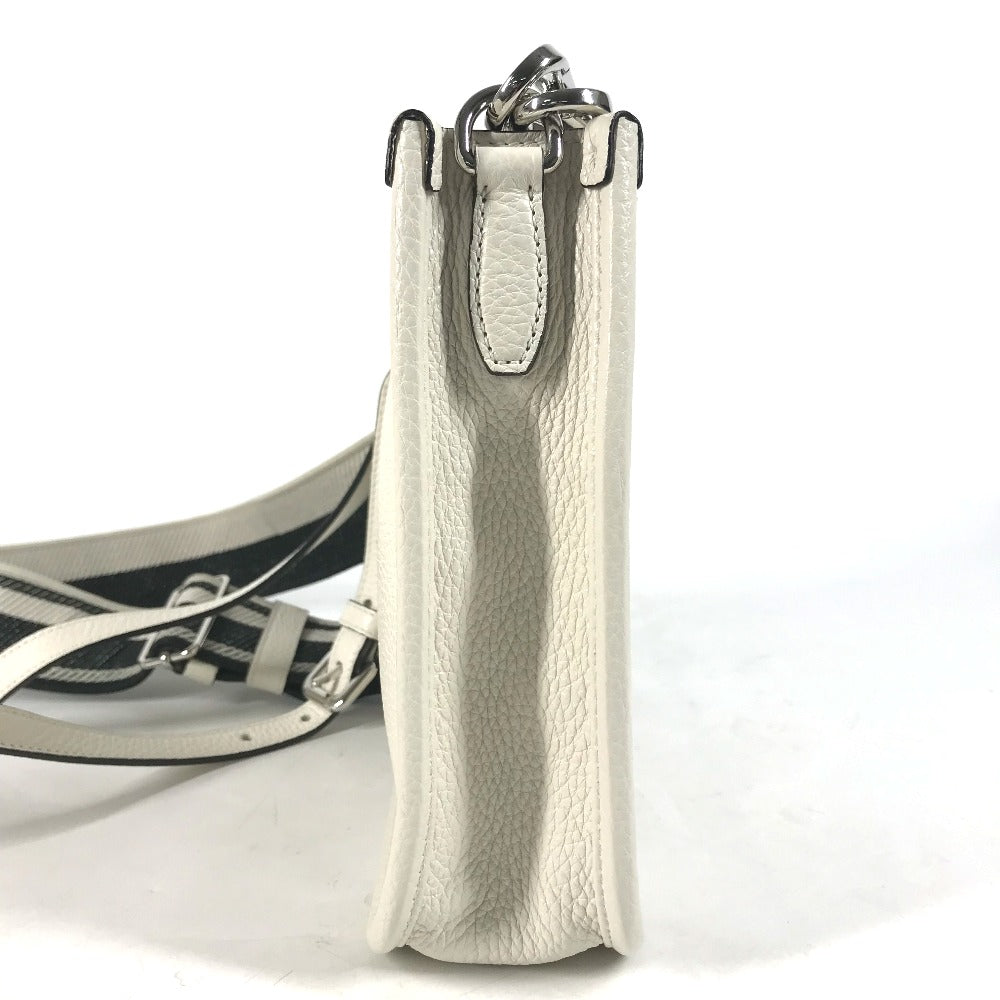 PRADA Shoulder Bag 1BH191 leather white logo Women Used Authentic