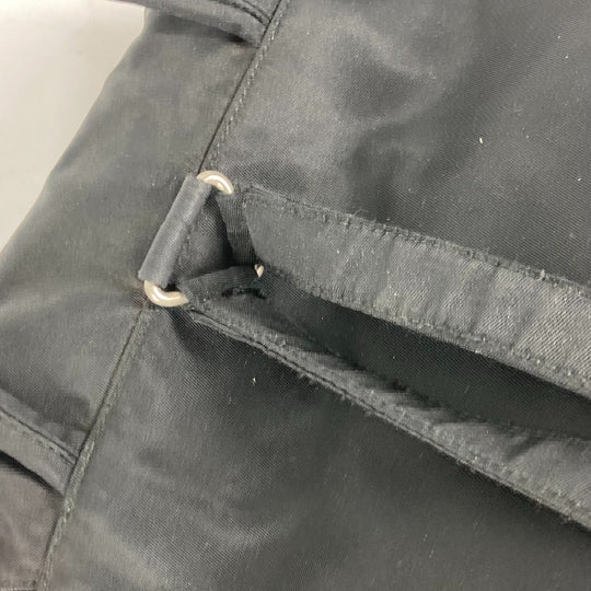 PRADA Backpack Nylon black Triangle logo plate