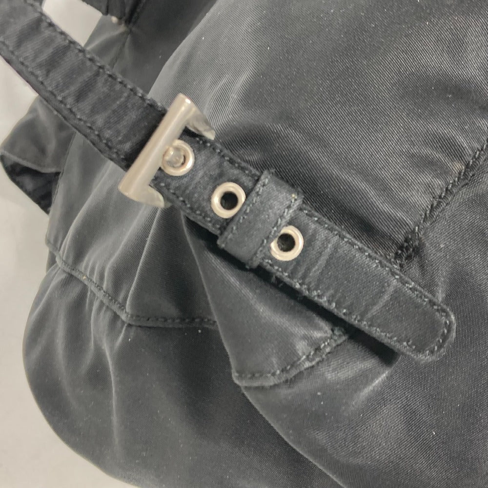 PRADA Backpack Nylon black Triangle logo plate
