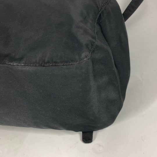 PRADA Backpack Nylon black Triangle logo plate