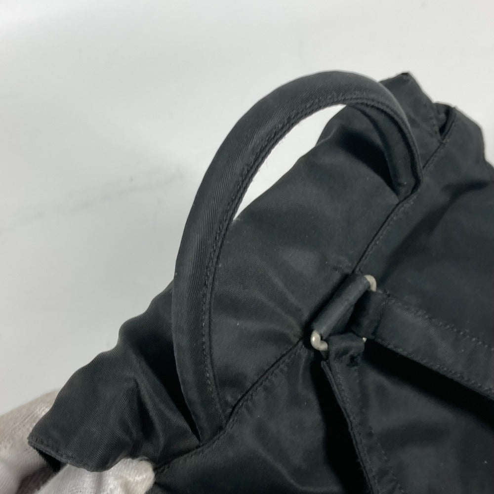 PRADA Backpack Nylon black Triangle logo plate