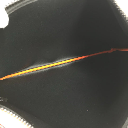 HERMES Clutch bag polyamide Orange accessory case Neovan GM Women Used Authentic