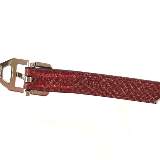 HERMES bracelet leather Brown Bracelet Paddock Double Tour Women Used Authentic