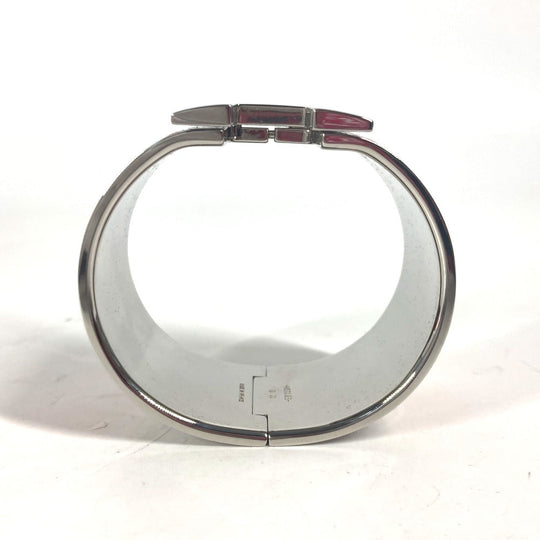 HERMES Bangle metal Orange xSilver Accessories clicclac XL