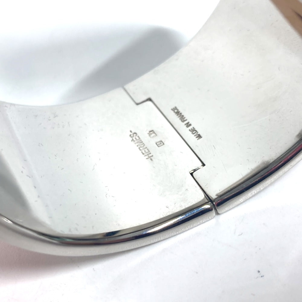 HERMES Bangle metal Orange xSilver Accessories clicclac XL