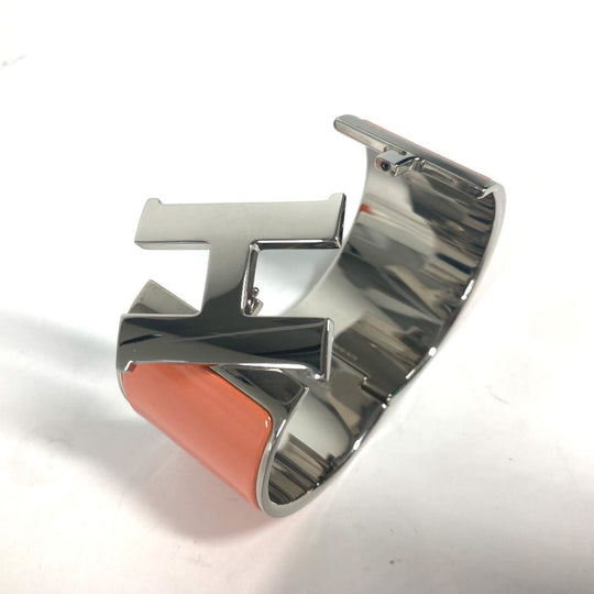 HERMES Bangle metal Orange xSilver Accessories clicclac XL