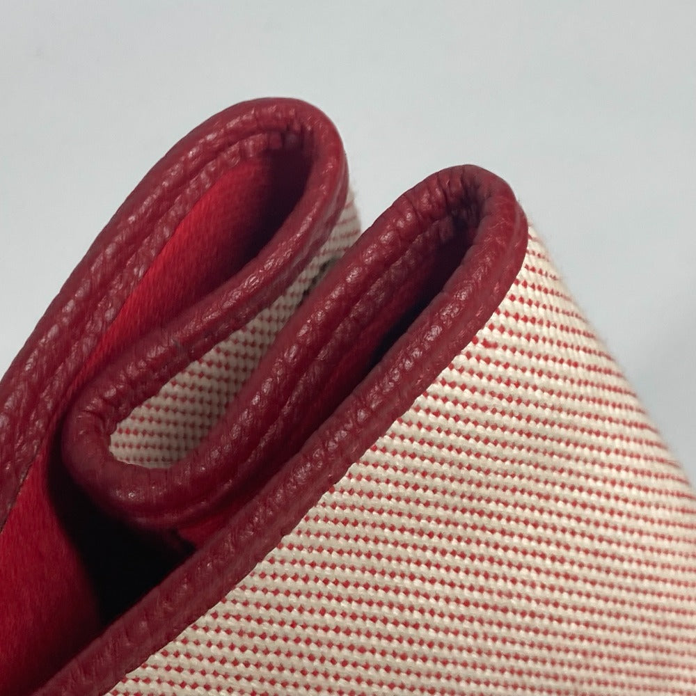 HERMES Tote Bag Toile H, Negonda Red type Shoulder Bag Shoulder Bag Garden party PM