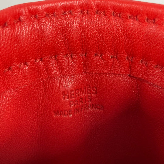 HERMES Pouch Anyo Miro Red x blue purse Pochette pillow PM Women Secondhand Authentic