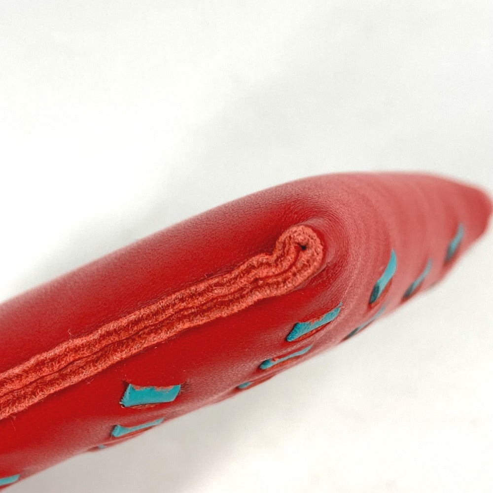 HERMES Pouch Anyo Miro Red x blue purse Pochette pillow PM Women Secondhand Authentic