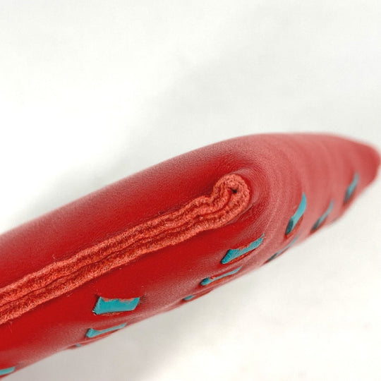 HERMES Pouch Anyo Miro Red x blue purse Pochette pillow PM Women Secondhand Authentic