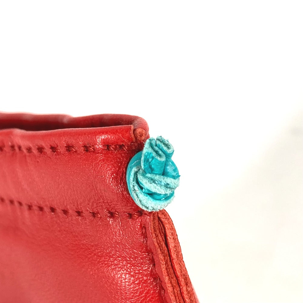 HERMES Pouch Anyo Miro Red x blue purse Pochette pillow PM Women Secondhand Authentic