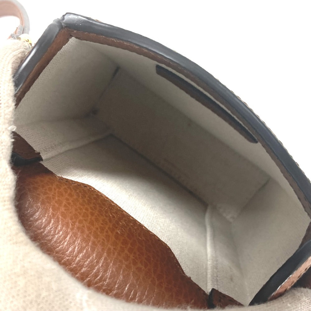 GUCCI Shoulder Bag 625615 Denim, Leather Blue x brown GG denim Horsebit 1955 mini bag Women Used Authentic