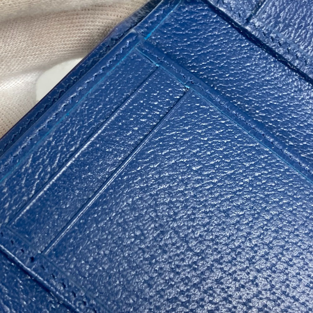 GUCCI Trifold wallet 769225 GG Supreme Canvas Beige x blue GG Supreme GG details mens Used Authentic