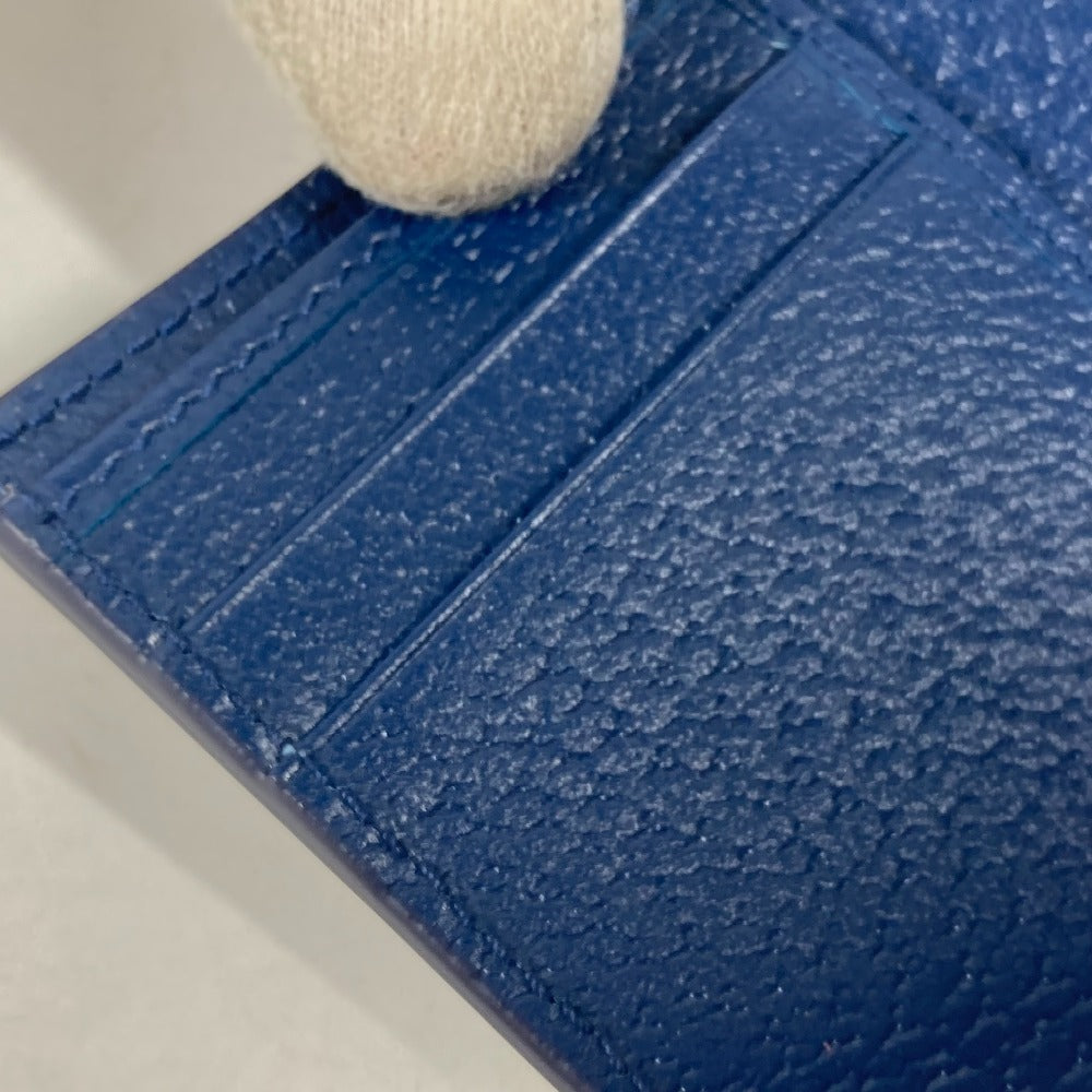 GUCCI Trifold wallet 769225 GG Supreme Canvas Beige x blue GG Supreme GG details mens Used Authentic