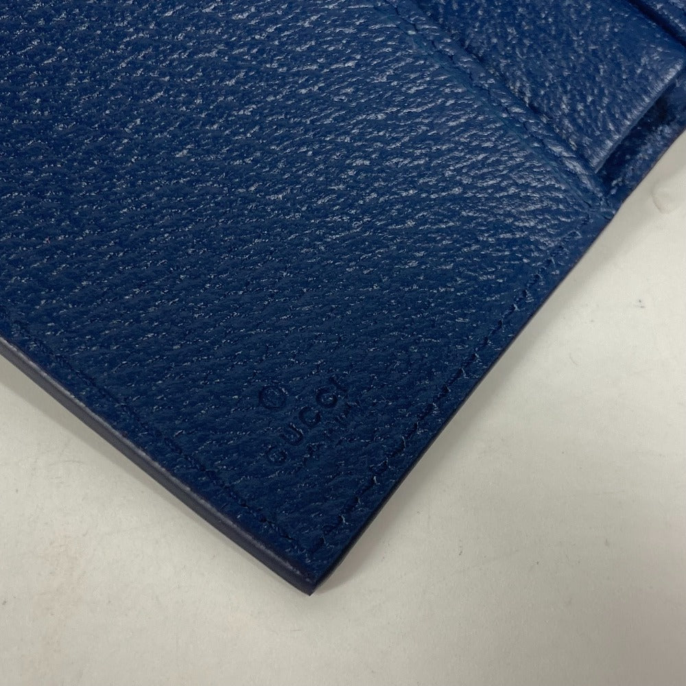 GUCCI Trifold wallet 769225 GG Supreme Canvas Beige x blue GG Supreme GG details mens Used Authentic