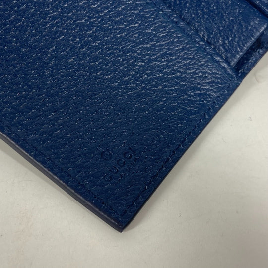 GUCCI Trifold wallet 769225 GG Supreme Canvas Beige x blue GG Supreme GG details mens Used Authentic