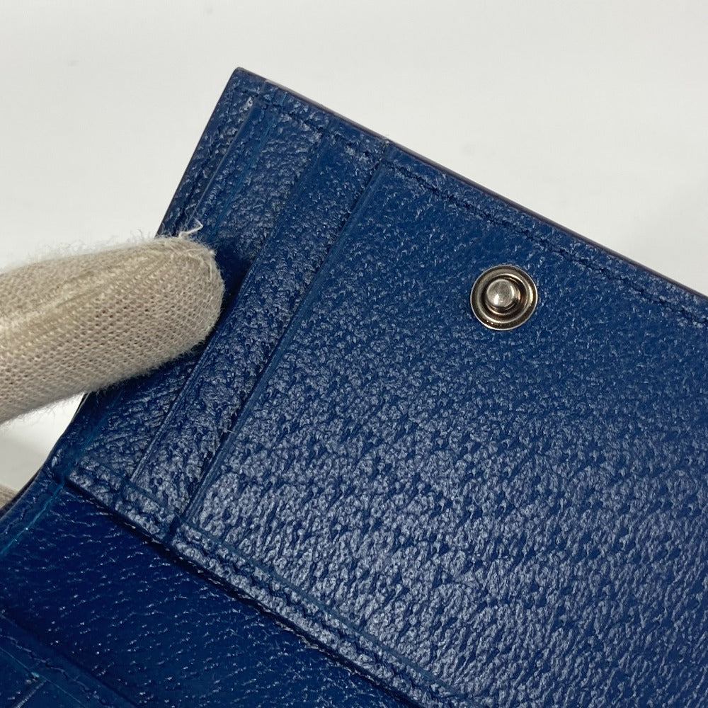 GUCCI Trifold wallet 769225 GG Supreme Canvas Beige x blue GG Supreme GG details mens Used Authentic