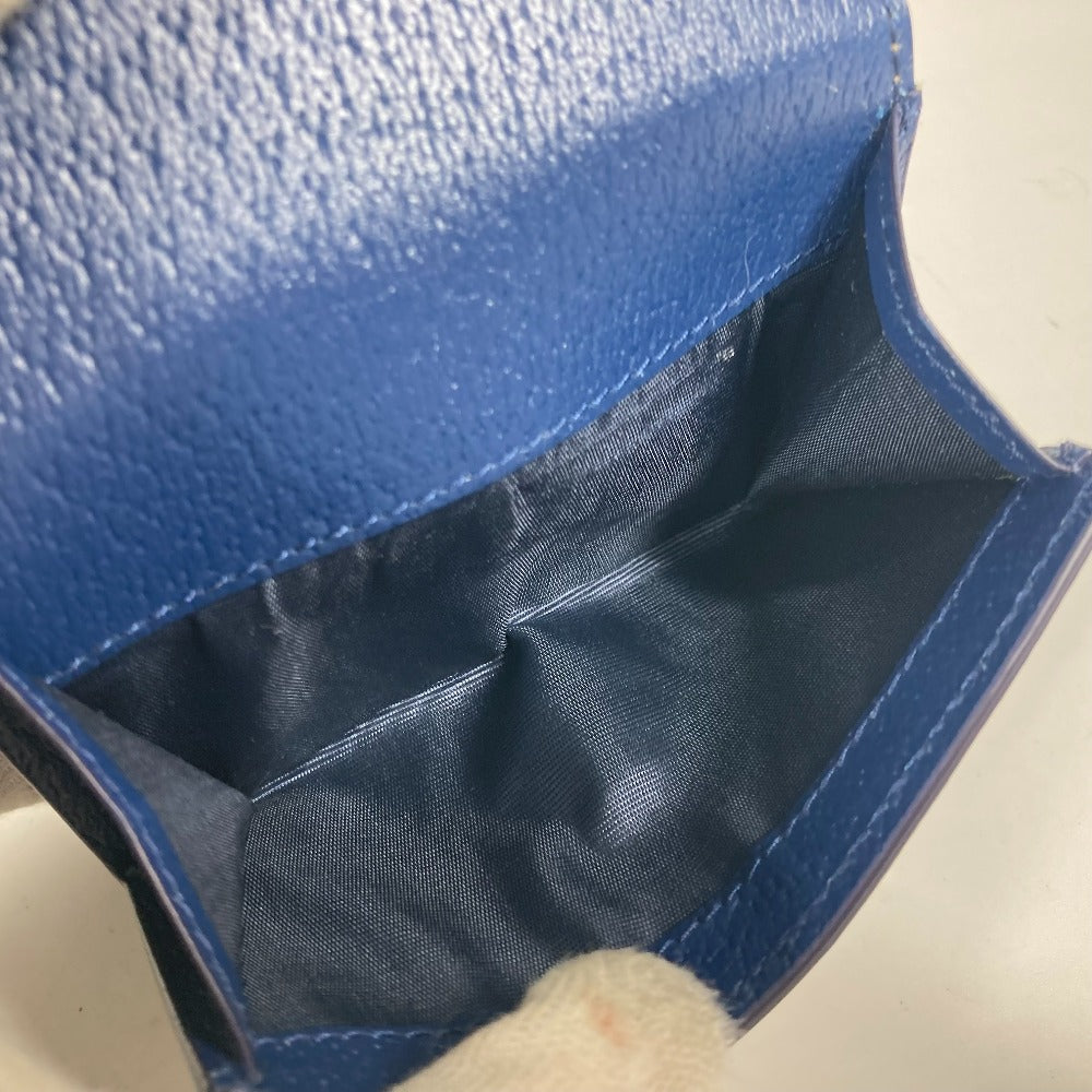 GUCCI Trifold wallet 769225 GG Supreme Canvas Beige x blue GG Supreme GG details mens Used Authentic
