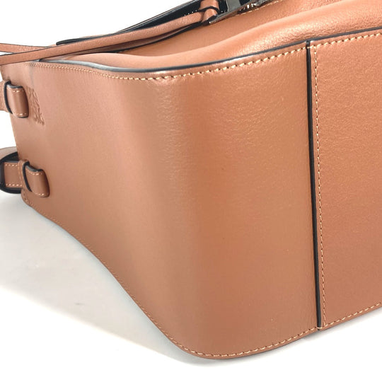 LOEWE Shoulder Bag leather Brown anagram Hammock bag small Women Used Authentic