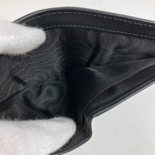 GUCCI Folded wallet 451240 GG Supreme Canvas Black x beige GG Supreme Eden mens Used Authentic