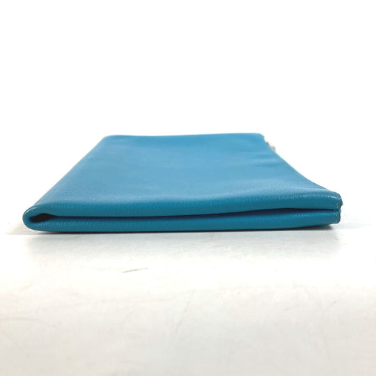 HERMES Pouch Evercolor blue flat Atto GM Women(Unisex) Used Authentic