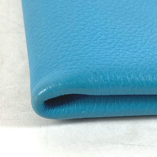 HERMES Pouch Evercolor blue flat Atto GM Women(Unisex) Used Authentic