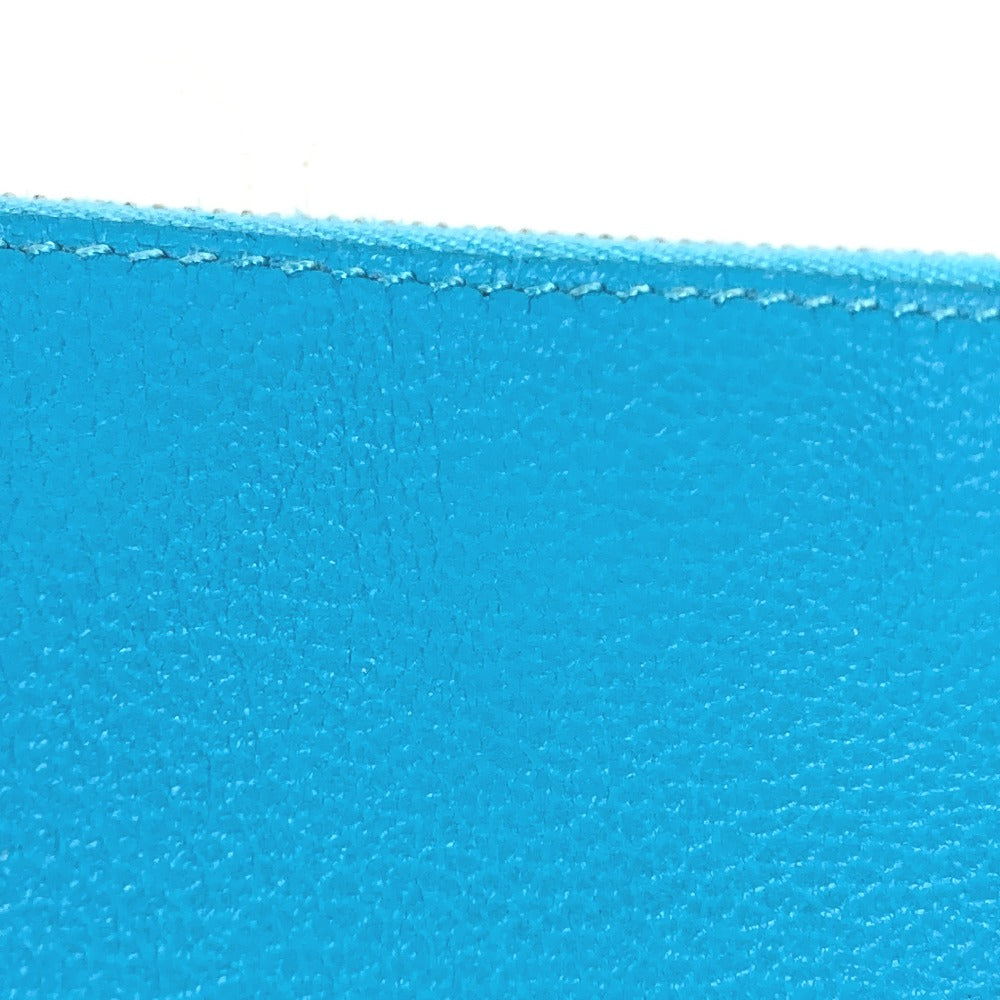 HERMES Pouch Evercolor blue flat Atto GM Women(Unisex) Used Authentic