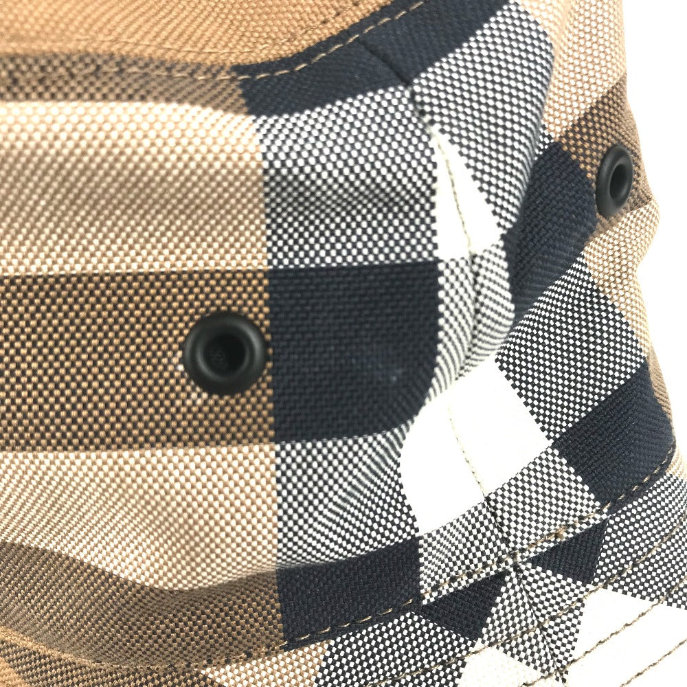 BURBERRY hat 8052981 cotton beige check Women S Used Authentic