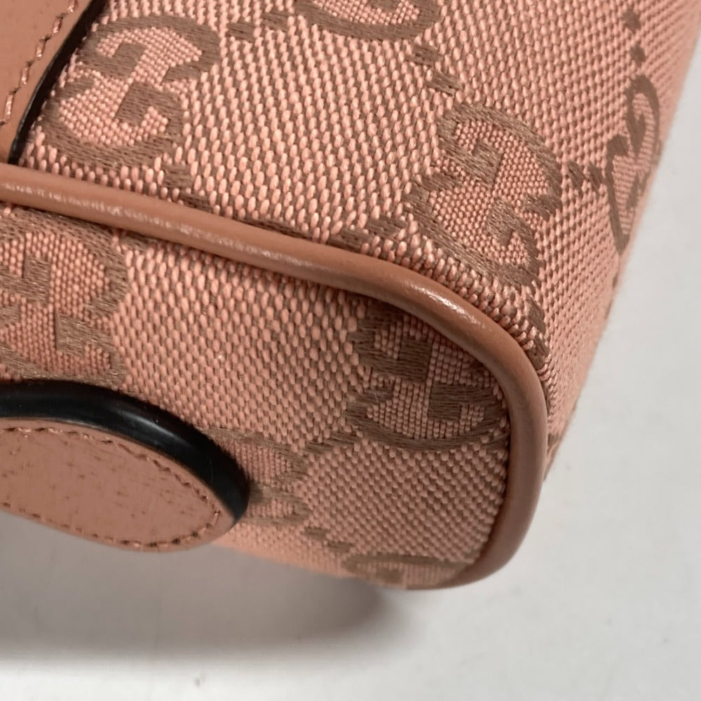 GUCCI Shoulder Bag 574493 Canvas / leather pink Crossbody GG Ophidia Women Used Authentic