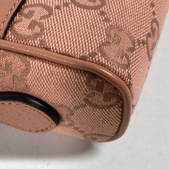 GUCCI Shoulder Bag 574493 Canvas / leather pink Crossbody GG Ophidia Women Used Authentic