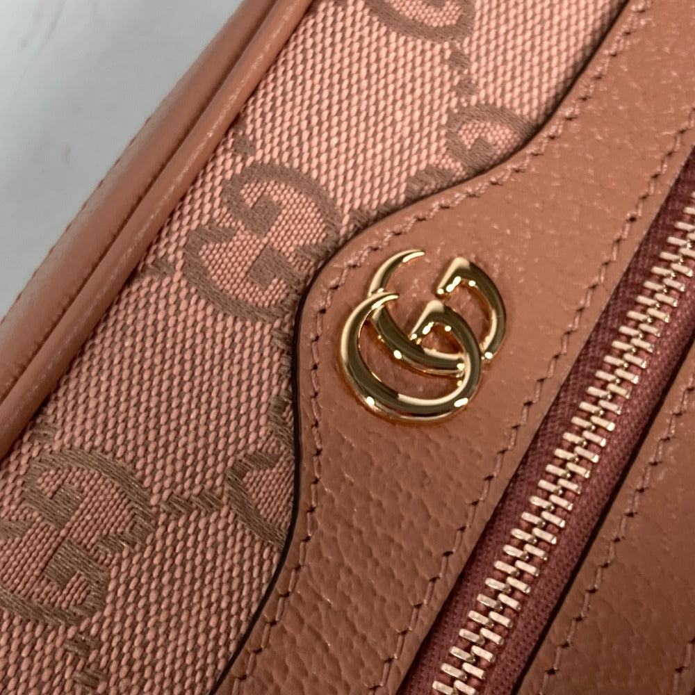 GUCCI Shoulder Bag 574493 Canvas / leather pink Crossbody GG Ophidia Women Used Authentic