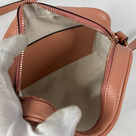 GUCCI Shoulder Bag 574493 Canvas / leather pink Crossbody GG Ophidia Women Used Authentic