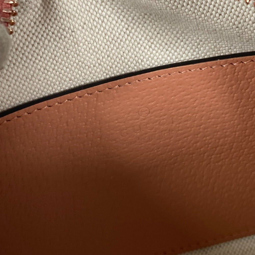 GUCCI Shoulder Bag 574493 Canvas / leather pink Crossbody GG Ophidia Women Used Authentic