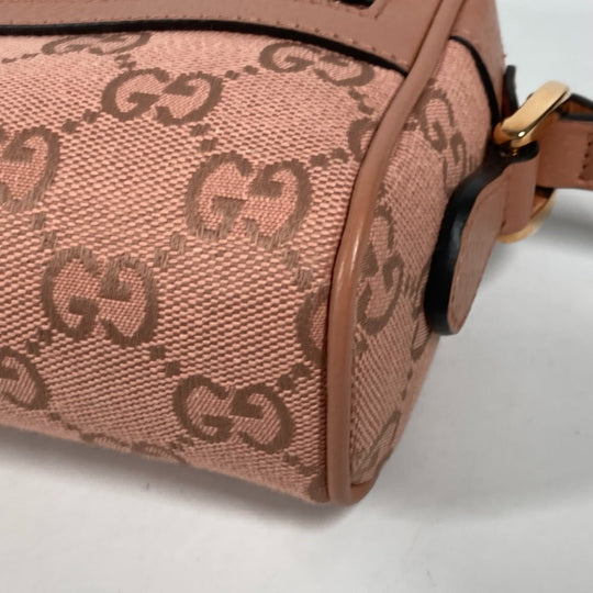 GUCCI Shoulder Bag 574493 Canvas / leather pink Crossbody GG Ophidia Women Used Authentic